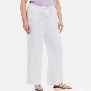 Vince Camuto Plus Size Women's Wide Leg‎ Linen Pants NWT Size XXL
